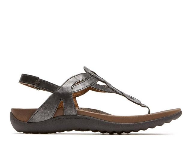 Women's Rockport Ramona Sandals in Pewter color
