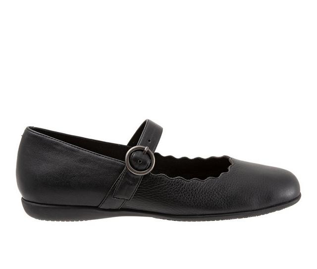 Women's Trotters Sugar Mary Jane Flats in Black color