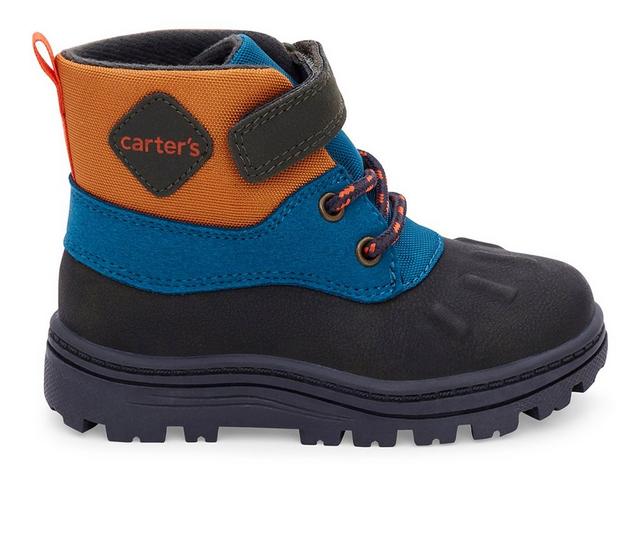 Boys' Carters Toddler & Little Kid New Boots in Orange/Blue color