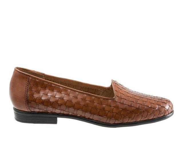 Women's Trotters Liz Flats in Brown color