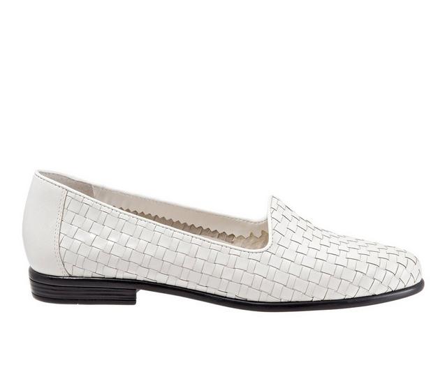 Women's Trotters Liz Flats in White color