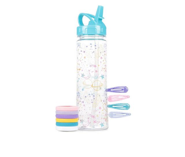 Capelli New York Water Bottle and Hair Accessories Set in Mint Stars color