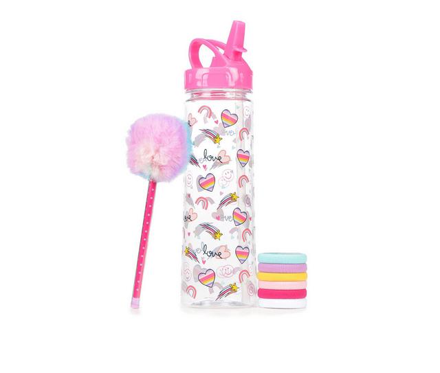 Capelli New York Water Bottle and Hair Accessories Set in Sweet Stickers color