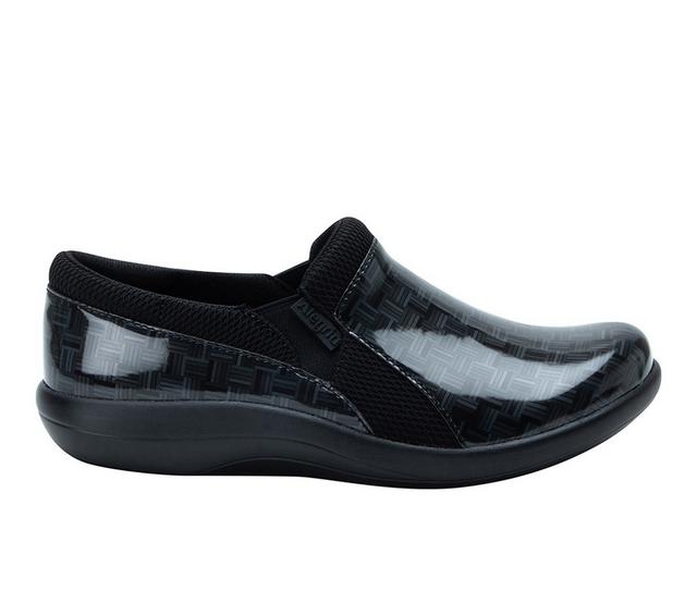 Women's ALEGRIA Duette Slip Resistant Slip-On Shoes in Cinder block color