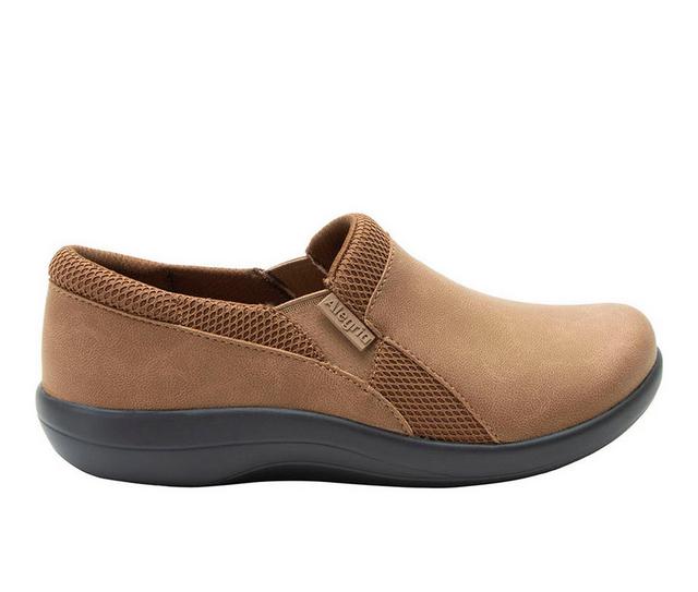 Women's ALEGRIA Duette Slip Resistant Slip-On Shoes in Washed cognac color