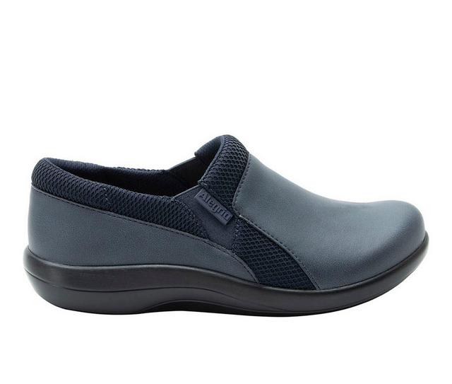 Women's ALEGRIA Duette Slip Resistant Slip-On Shoes in Washed navy color