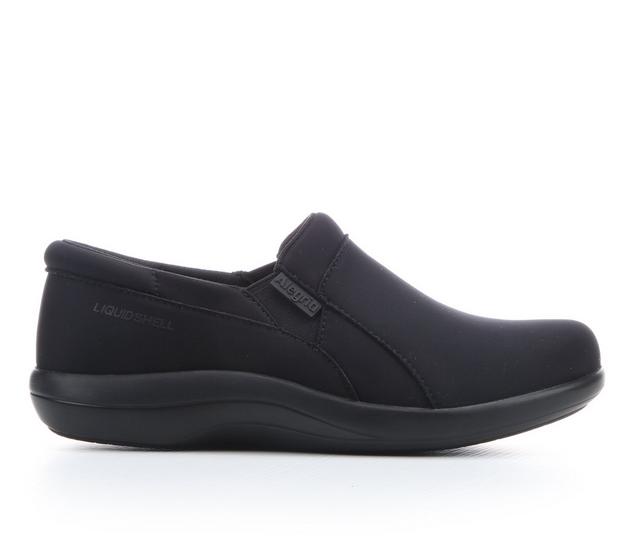 Women's ALEGRIA Duette Slip Resistant Slip-On Shoes in Liquid Black color