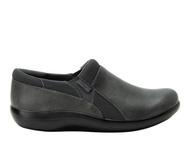 Women's ALEGRIA Duette Slip Resistant Slip-On Shoes in Lil Smokey color