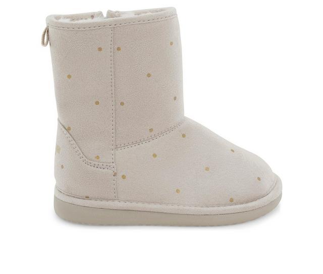 Girls' OshKosh B'gosh Infant & Toddler & Little Kid Ember Winter Boots in Beige Dots color