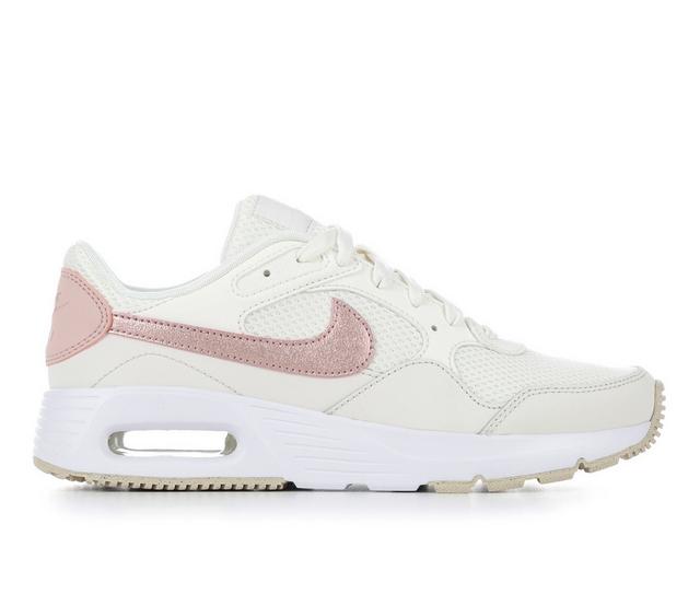 Women's Nike Air Max SC Sneakers in White/Pink 100 color