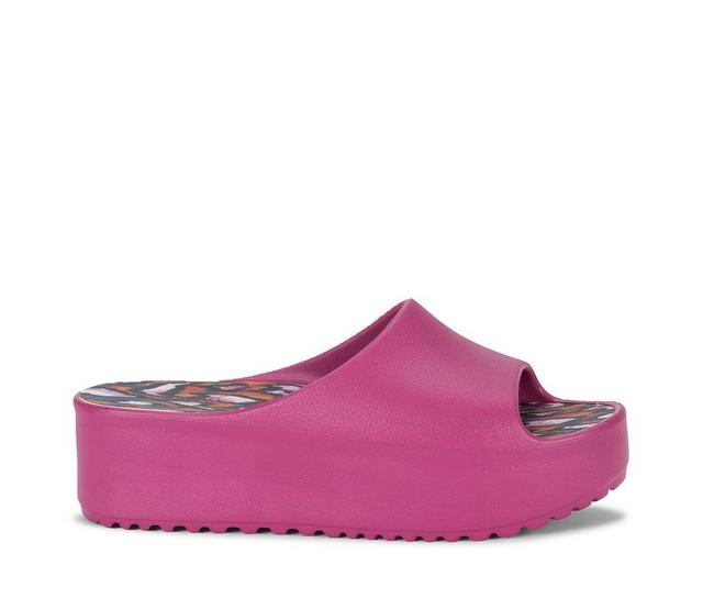 Women's Baretraps Parvati Platform Sandals in Magenta color