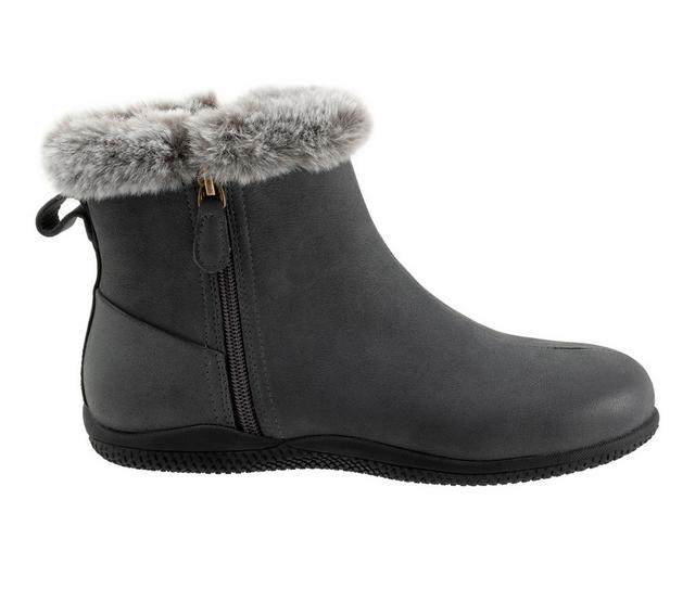 Women's Softwalk Helena Winter Booties in Smoke Nubuck color