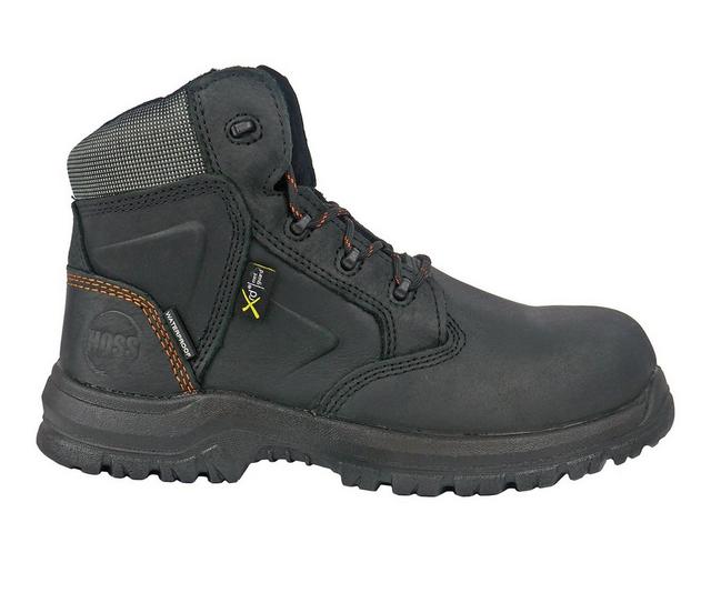 Men's Hoss Boot Prowl Work Boots in Black color