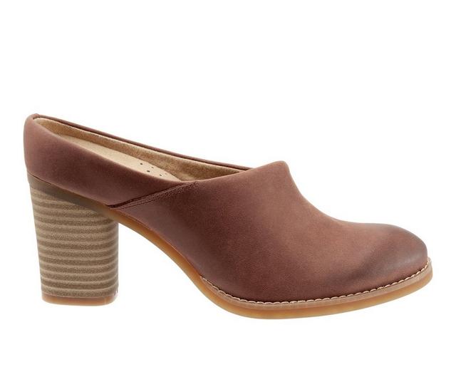 Women's Softwalk Keya Mule Heels in Cinnamon color