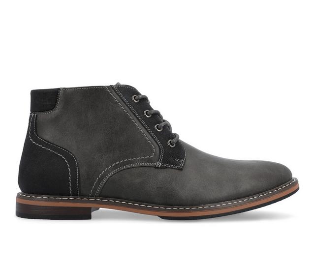 Men's Vance Co. Franco Dress Boots in Charcoal color