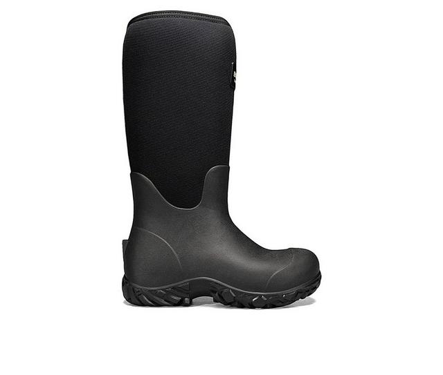 Men's Bogs Footwear Workman 17" Soft Toe Work Boots in Black color