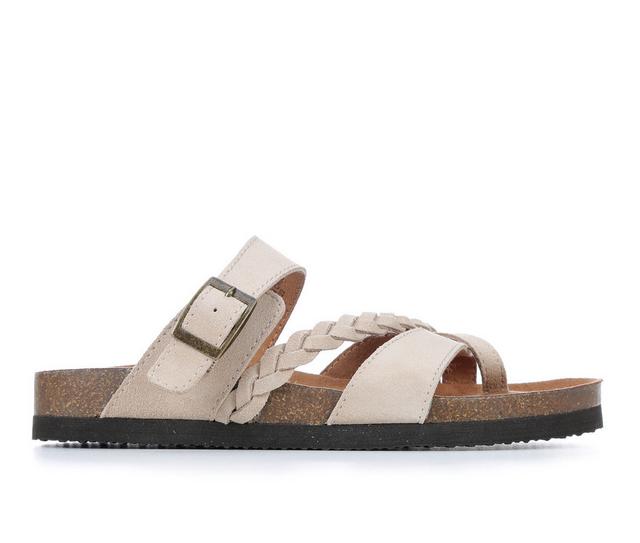 Women's White Mountain Hazy Footbed Sandals in Sandalwood color