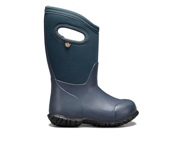 Kids' Bogs Footwear Little Kid & Big Kid York Solid Eco-Friendly Rain Boots in Navy color