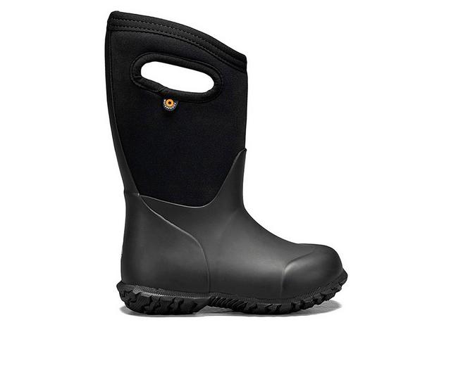 Kids' Bogs Footwear Little Kid & Big Kid York Solid Eco-Friendly Rain Boots in Black color