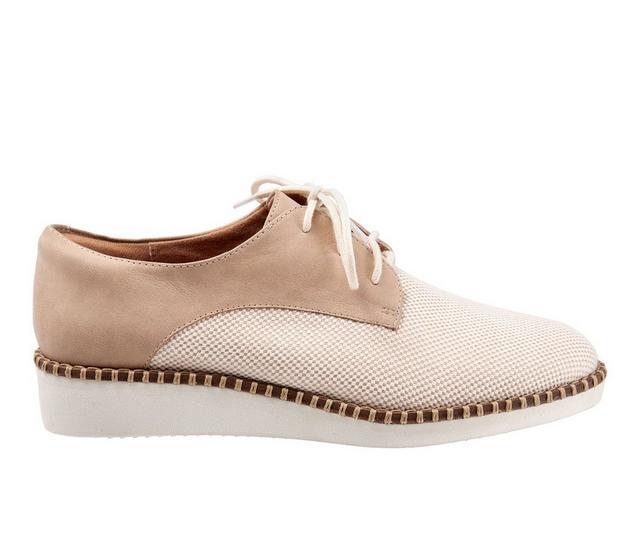 Women's Softwalk Willis Platform Oxfords in Natural/Sand color