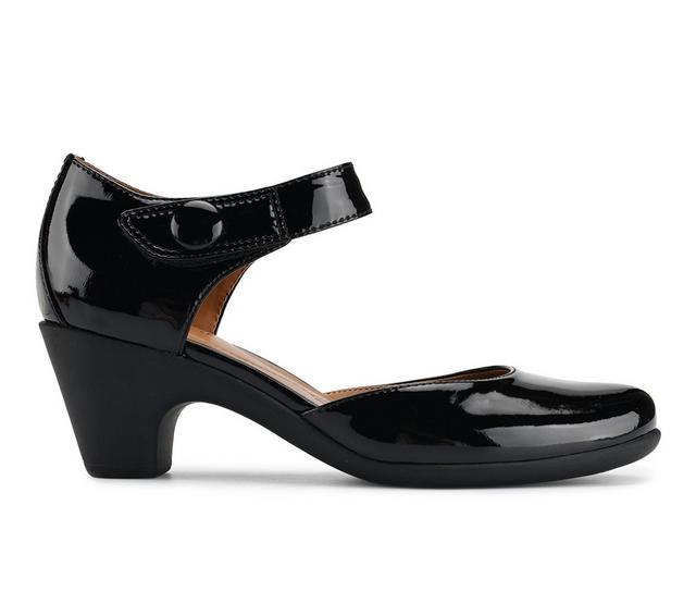 Women's Easy Spirit Clarice Pumps in Black Patent color