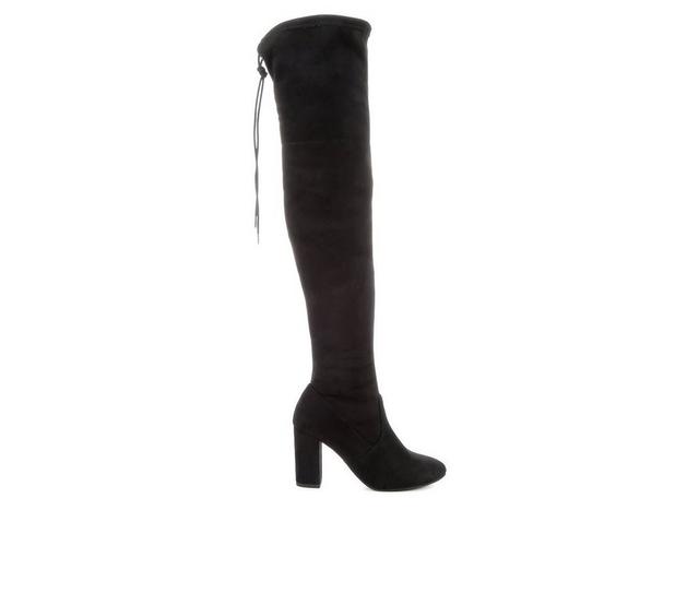 Women's Delicious Snivy Over-The-Knee Boots in Black color