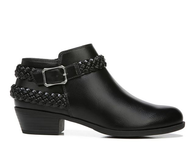 Women's LifeStride Adriana Booties in Black Smooth color