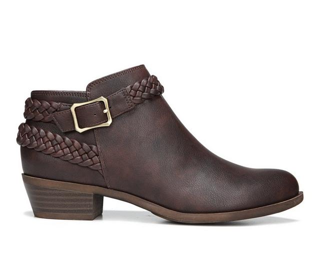 Women's LifeStride Adriana Booties in Brown color