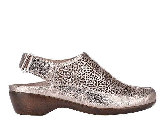 Women's Easy Spirit Dawn Clogs in Pale Bronze color