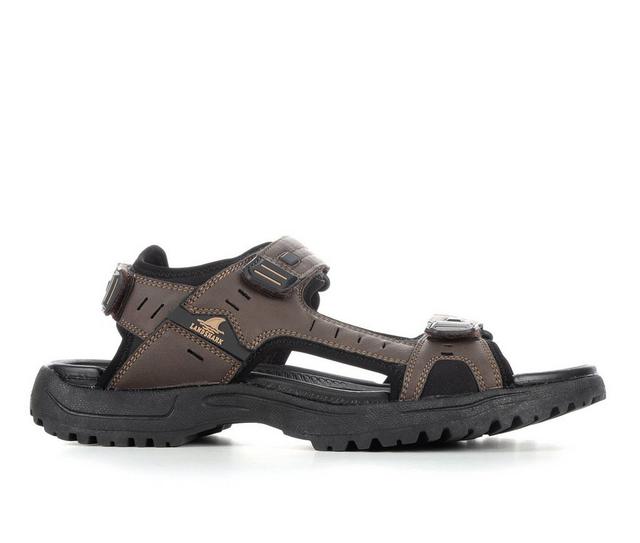 Men's Landshark Black Tip Outdoor Sandals in Khaki color