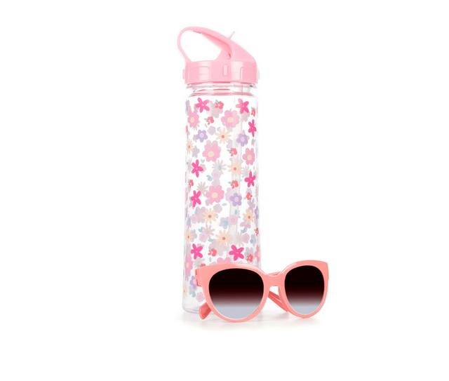 Capelli New York Water Bottle and Sunglasses Set in Pk Combo/Floral color