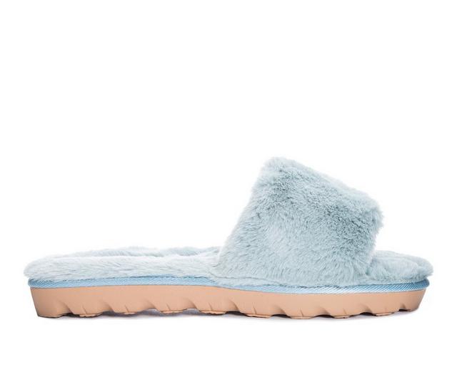 Chinese Laundry Rally Slide Slippers in Mint Blue color