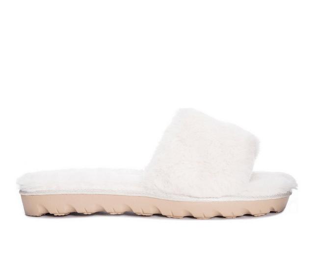Chinese Laundry Rally Slide Slippers in Cream color