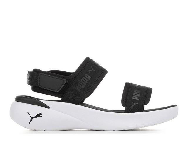 Women's Puma Sportie Sandals in Black/White color