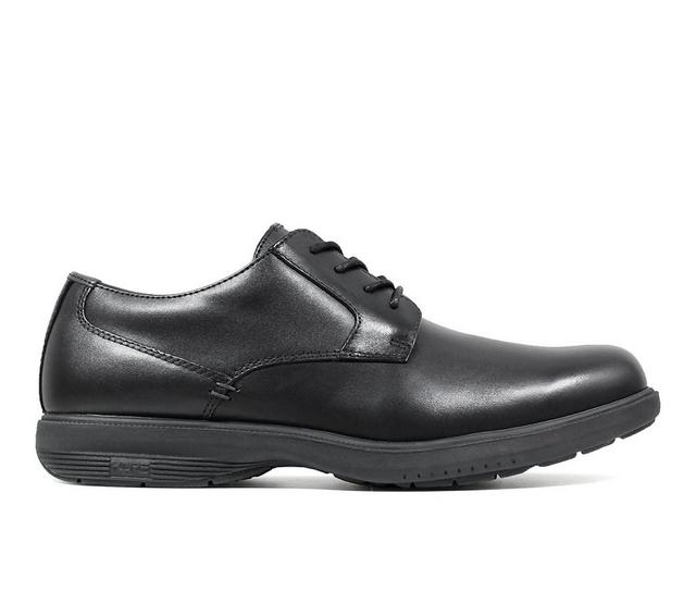 Men's Nunn Bush Marvin St. Plain Toe Oxford Dress Shoes in Black color