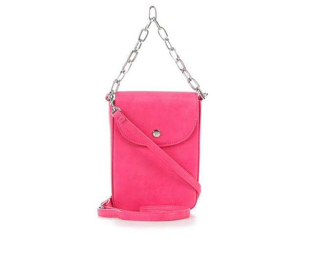 Madden Girl Cell Phone Crossbody Handbag in Fuchia color