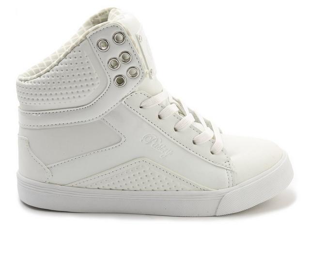 Girls' Pastry Toddler & Little Kid Pop Tart Grid High Top Sneakers in White color