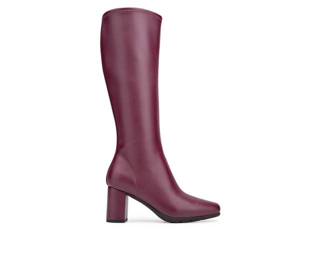 Women's Aerosoles Micah Knee High Boots in Pomegranate color