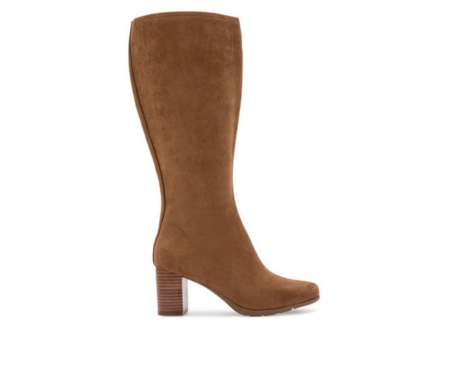 Women's Aerosoles Micah Knee High Boots in Tobacco Wide Ca color