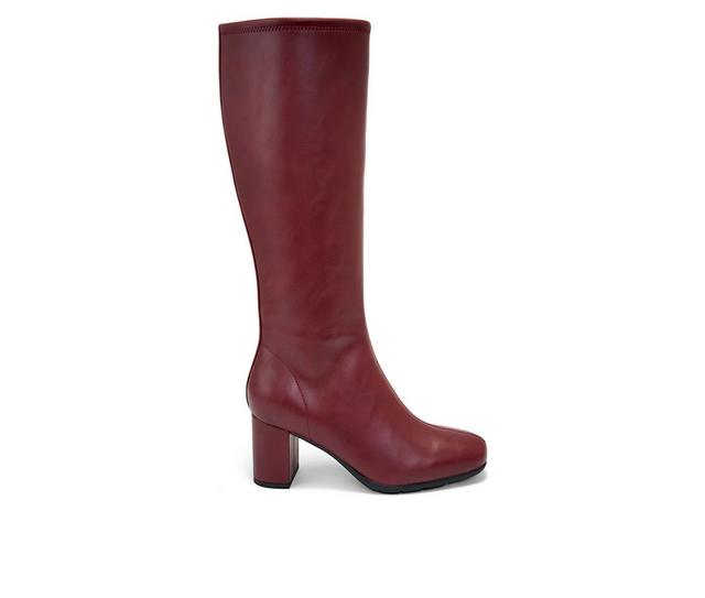 Women's Aerosoles Micah Knee High Boots in Port color