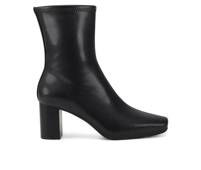 Women's Aerosoles Miley Heeled Booties in Black color