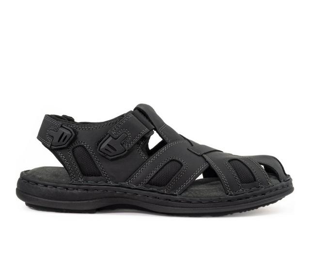 Men's French Shriner Amsterdam Outdoor Sandals in Black color