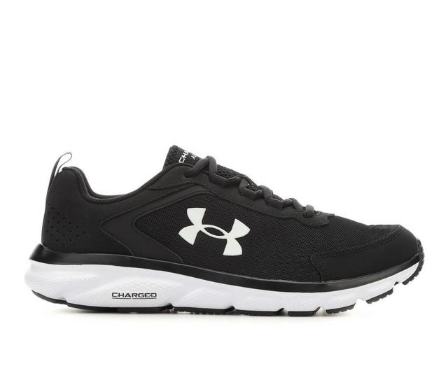 Men's Under Armour Assert 9 Running Shoes in Black/White color