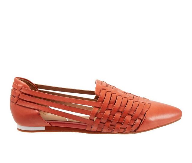 Women's SAVA Lola Flats in Coral color