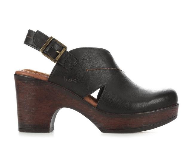 Women's BOC Cecila Heeled Clogs in Black color