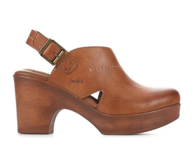 Women's BOC Cecila Heeled Clogs in Tan color