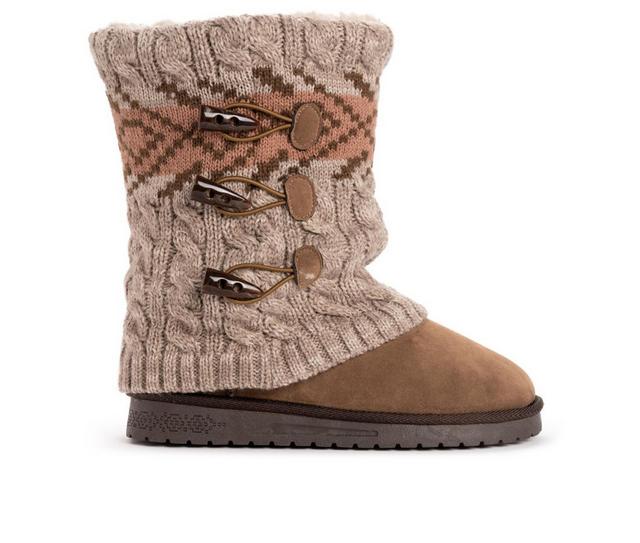 Women's MUK LUKS Cheryl Winter Boots in Oatmeal color