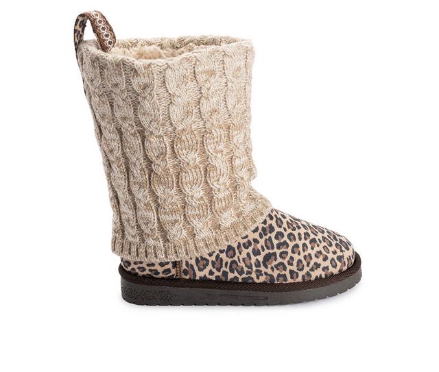 Women's MUK LUKS Cheryl Winter Boots in Brown Leopard color