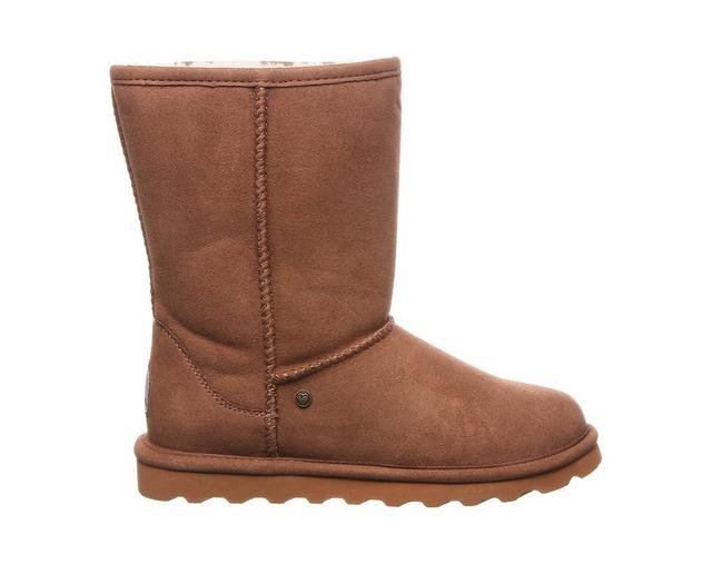 Women's Bearpaw Elle Short Vegan Winter Boots in Hickory II color