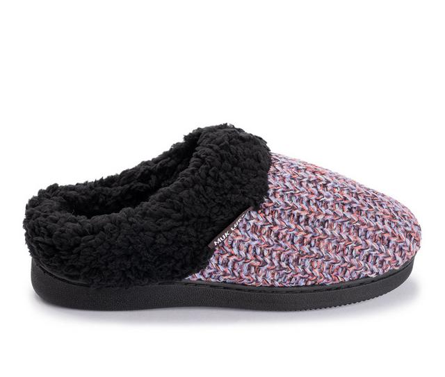 MUK LUKS Women's Suzanne Clog Slippers in Cosmic Knit color